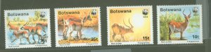 Botswana #432-435  Single (Complete Set) (Wwf)