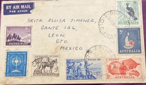 MI) 1960 AUSTRALIA, COVER SENT TO GUANAJUATO - MEXICO FROM BRISBA, AIR MAIL,