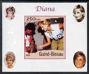 GUINEA BISSAU - 2001 - Diana #1 - Imperf De Luxe Sheet - M N H - Private Issue