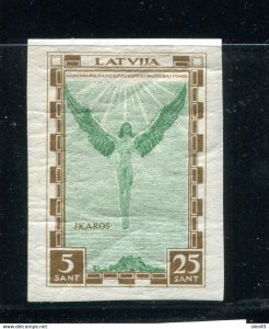 Latvia 1932 Air mail Sc CB9 Mi 210B Imperf MvLH 13178