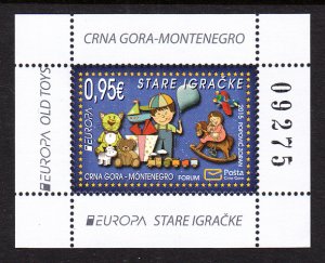 Montenegro 381a Europa Souvenir Sheet MNH VF