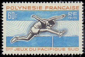 French Polynesia #223-226, Complete Set(4), 1966, Sports, Hinged