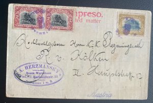 1900s Guatemala Advertising Postcard Cover to Austria