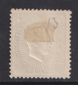 Timor  #11  used  1887  King Luiz  5r  Perf. 12 1/2