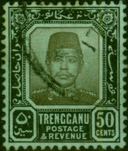 Trengganu 1910 50c Black & Green SG14 Fine Used