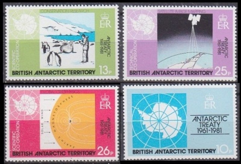 1981 British Antarctic Territory 84-87 Satellite