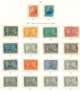 Canada 1893-97 values to 50c on printed album page. Good to fine used CAT £770
