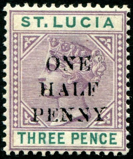 HERRICKSTAMP ST. LUCIA Sc.# 40 Mint LH Scott Retail $95.00