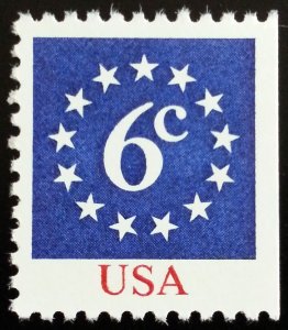 1981 6c Circle of Stars, Booklet Single Scott 1892 Mint F/VF NH 