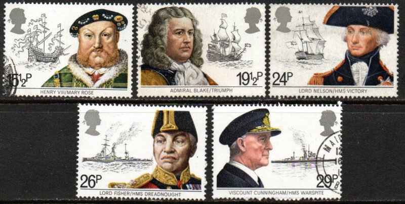 Great Britain Sc #991-995 Used