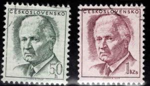 Czechoslovakia Scott 1540A, 1541A Used CTO 1970 stamps