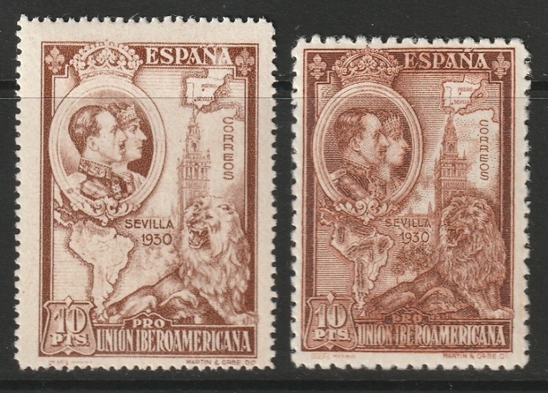 Spain 1930 Sc 447-8 MNH** (447 MLH*)