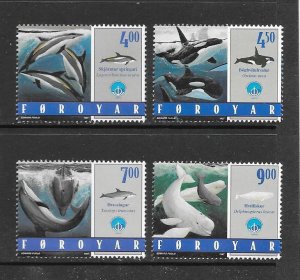 WHALES-FAROE ISLANDS #339-42 MNH