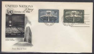 United Nations Scott 45-6 Combo FDC - General Assembly