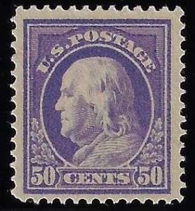 Scott #421 - $350.00 – F/VF-OG-XLH – Generous margins and rich color. Handsome!