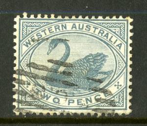 WESTERN AUSTRALIA #63  USED SCV $2.00 BIN $.80