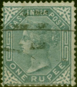 India 1874 1R Slate SG79 Good Used (5)