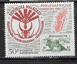 Malagasy Republic #C92 50fr   (MLH) CV $1.75