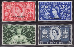 1953 G.B. Morocco Agencies Sc #579-82 Queen Elizabeth II Coronation MNH Cv$11