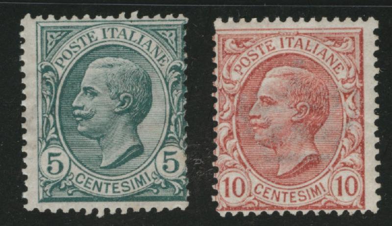 ITALY Scott 94-95 MNH** Toned Gum CV$15.75