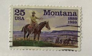 USA 1989 - Scott 2401 used - 25c, Montana
