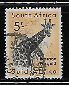 South Africa 212 5sh Giraffe single Used