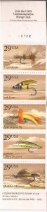 US Stamp - 1991 Fishing Flies - Booklet of 20 Stamps #BK189