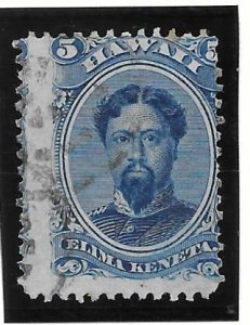 HAWAII Scott #32  Used 5c EFO  2018 CV $30.00+