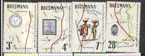 Botswana #88-91 Stamps on Stamps set complete (MNH) CV $2.45