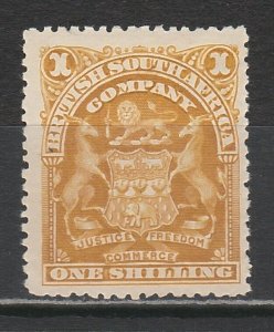 RHODESIA 1898 ARMS 1/-