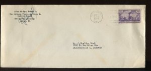 Edward J. Engel President of Atchinson, Topeka & Santa Fe RR Signed Cover 939o