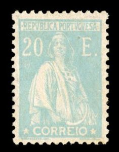 Portugal 298U, $575, 1924 20e pale turquoise, hinged