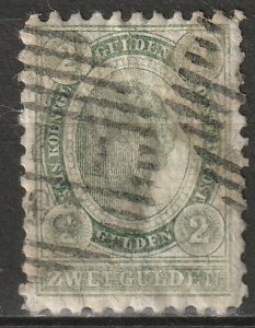 Austria 1890 Sc 65 used small thin staining