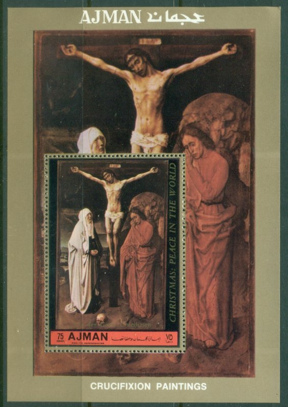 Ajman 1972 Mi#MS473A Crucifixes MS MLH