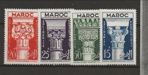 FRENCH MOROCCO Sc 280-83 NH issue of 1952 - ART