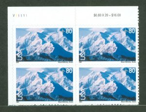 United States #C137 Mint (NH) Plate Block (Landscapes)