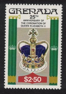 Grenada St. Edward's Crown Coronation $2.50 Perf 14 1978 MNH SG#948