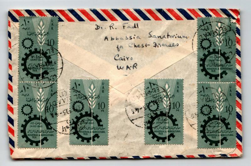 Egypt 1950 Cover to USA / Censor Mark / Light Creasing - Z13558