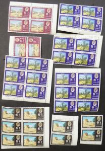 EDW1949SELL : SHARJAH 1964 Scarce holding of 20 Cplt sets all w/3 Bar Ovpt VFMNH