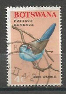 BOTSWANA, 1967, used 4c, Birds, Scott 22