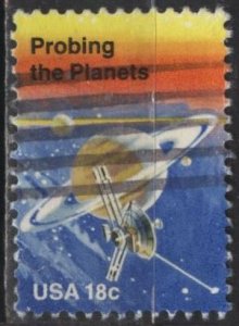 US Sc. #1916 (used) 18¢ space achievement: probing the planets (1981)