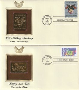 United  States  Year of the Horse  3559 / Military  Academy Coat  Arms 3560