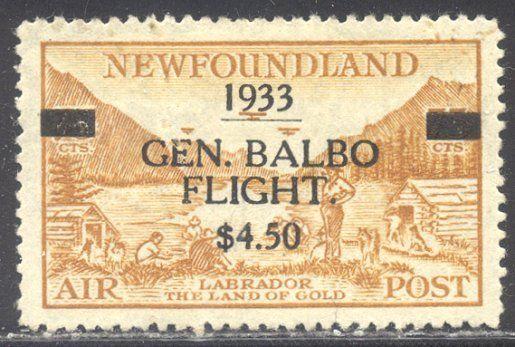 NEWFOUNDLAND #C18 Mint LH - 1933 Balbo Flight