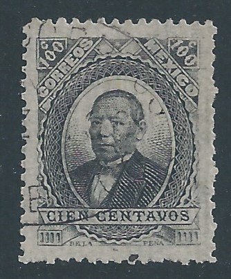 Mexico #130a Used 100c Benito Juarez - No Ovpt.