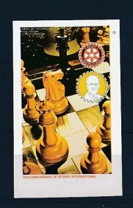 D160354 Chess Rotary International S/S MNH Proof Staffa Imperforate