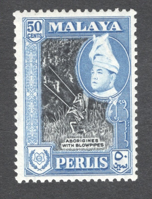 Malaya - Perlis, Scott #36a   VF/XF, Unused, Perf 12 1/2, OG, LH .... 5000031