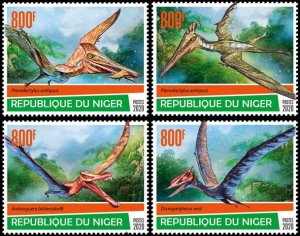 NIGER - 2020 - Flying Dinosaurs - Perf 4v Set - Mint Never Hinged