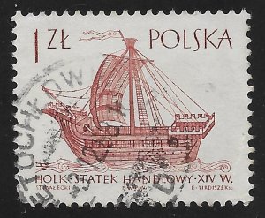 Poland #1305 1z Ancient Ships - 14th Century Holk