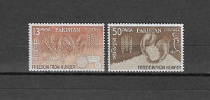 PAKISTAN 1963 SG 184/185 MNH