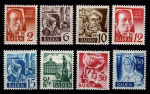 Germany [French Zone] Baden 1948 Value in ‘PF’, Set [Unused]